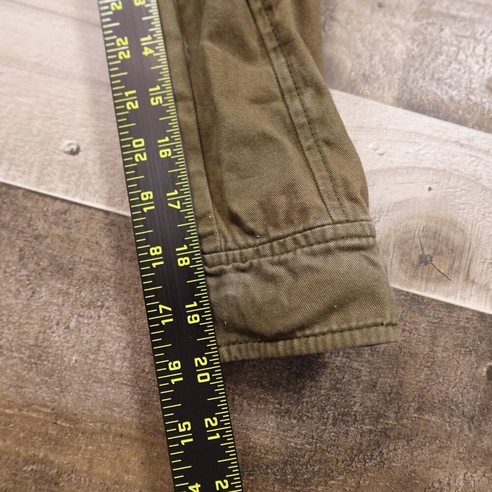 Hollister Jacket Women's extra small Army Green Waist Military Field Chore Coat - Picture 6 of 13